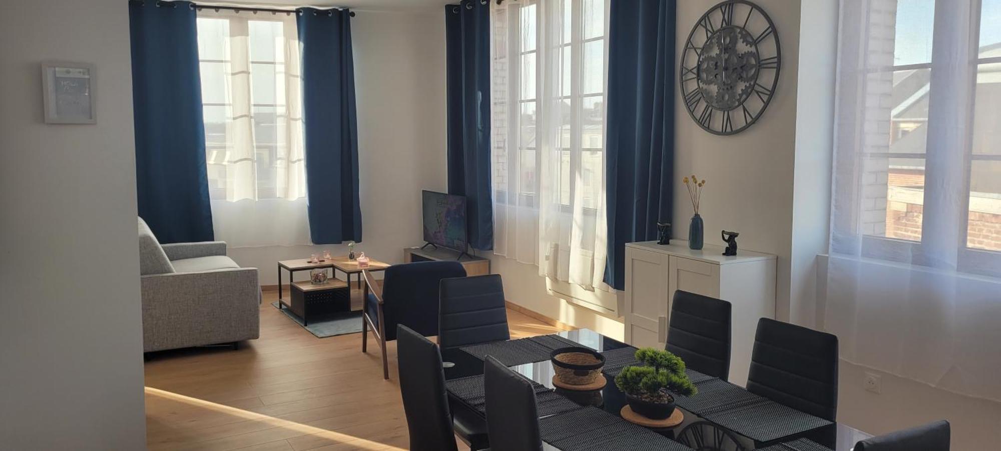 T2 Neuf Hypercentre 5 Couchages Daire Saint-Quentin  Dış mekan fotoğraf