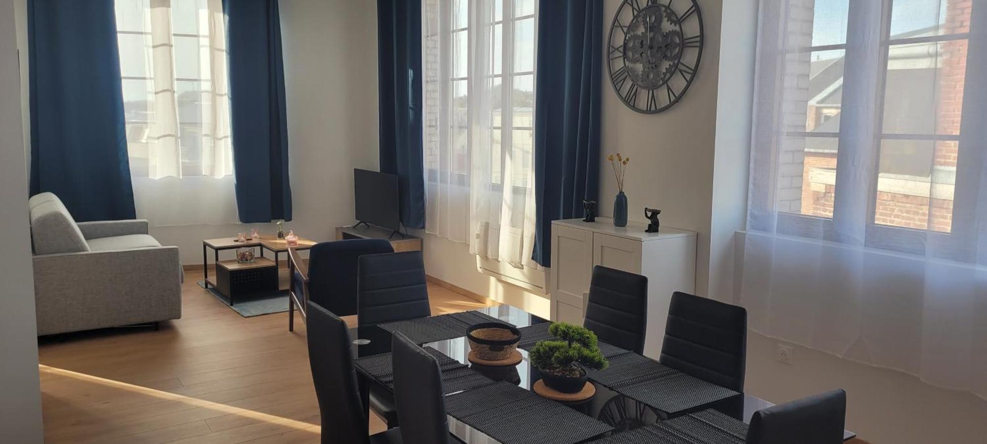 T2 Neuf Hypercentre 5 Couchages Daire Saint-Quentin  Dış mekan fotoğraf