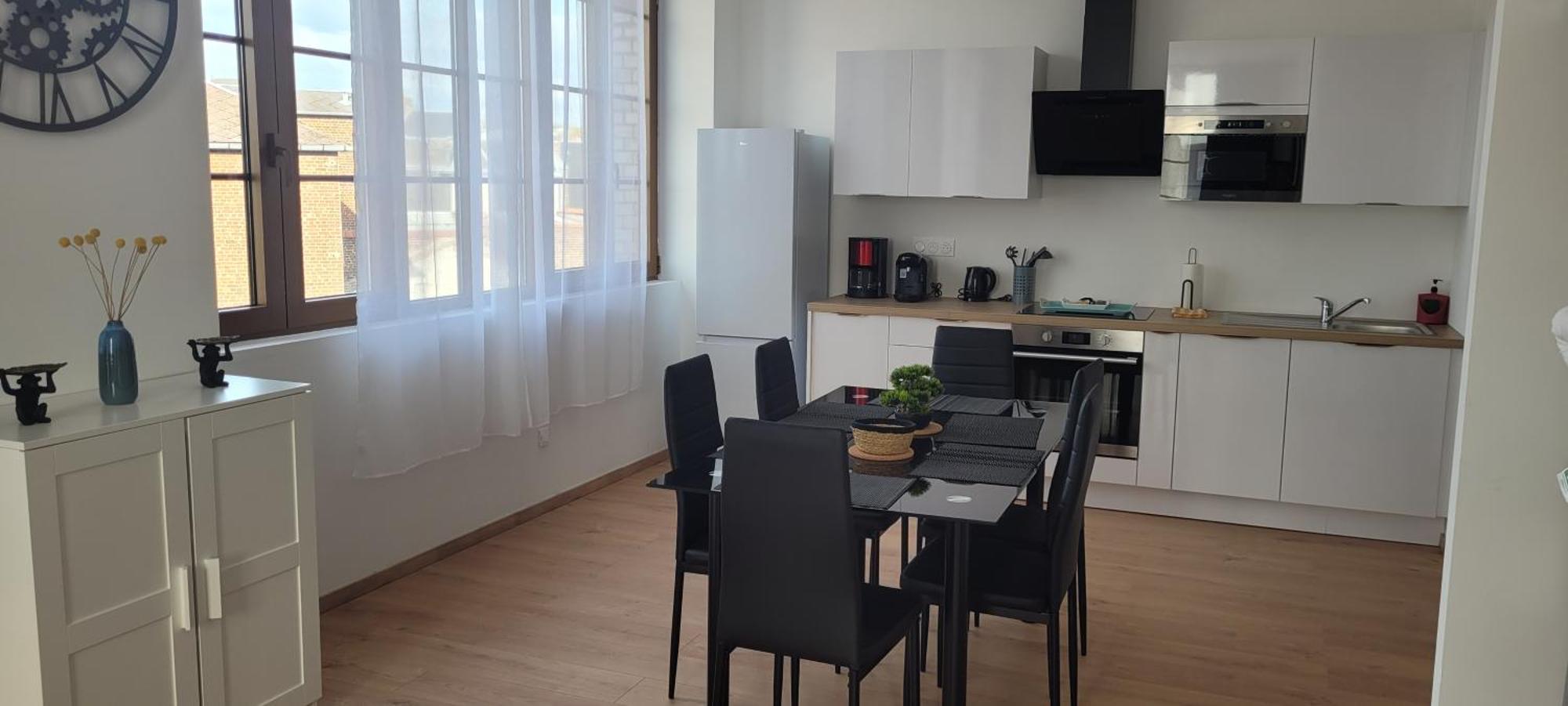 T2 Neuf Hypercentre 5 Couchages Daire Saint-Quentin  Dış mekan fotoğraf